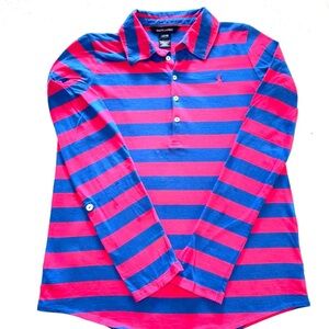 Ralph Lauren Fuchsia and Navy Striped Top